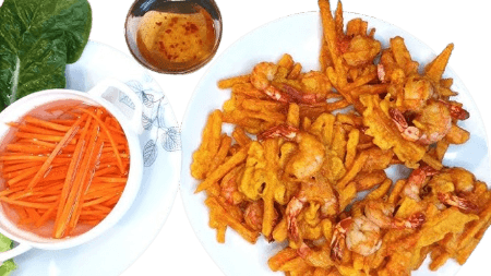 Galette de Patates Douces aux Crevettes