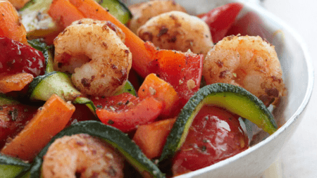 Crevettes Sautées aux Légumes