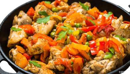 Poulet Grillé à la Citronnelle et ses Petits Légumes
