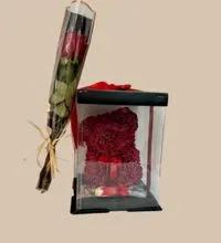 Red bear & chocolates