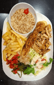 O'bois Mixte Shawarma+ Brochette Poulet