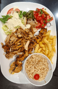 O'bois Mixte Shawarma Poulet+ Kebab Poulet.