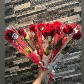 20´fleurs individuelles avec emballage