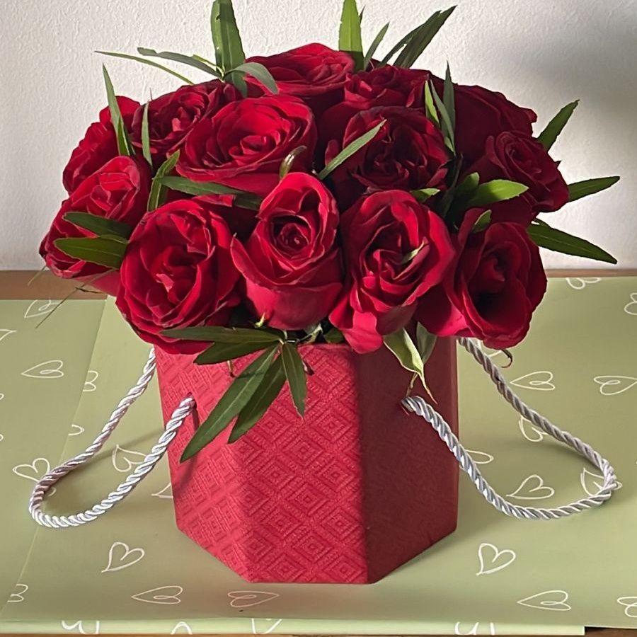 Box de roses rouges HKM_3