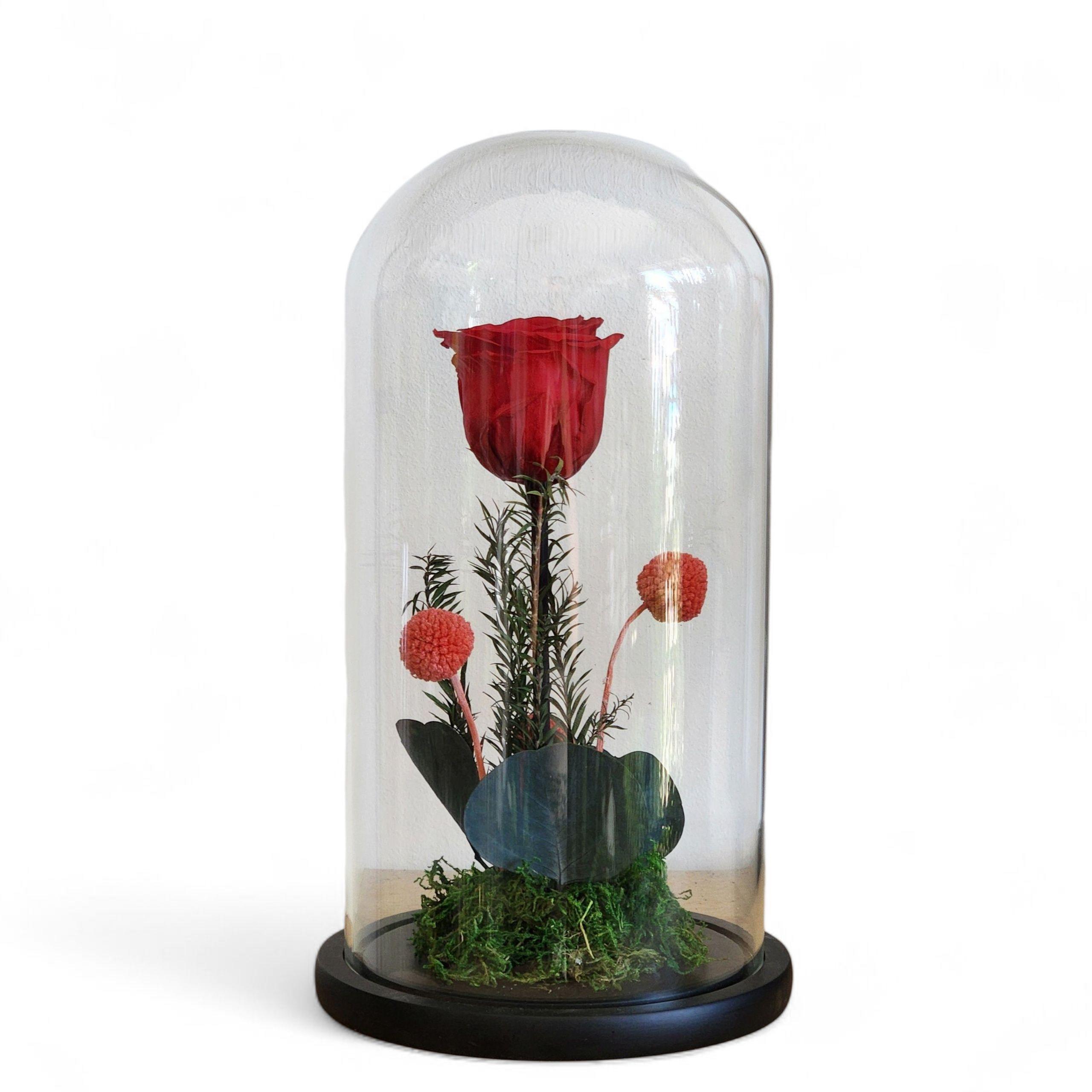 Cloche rose rouge éternelle