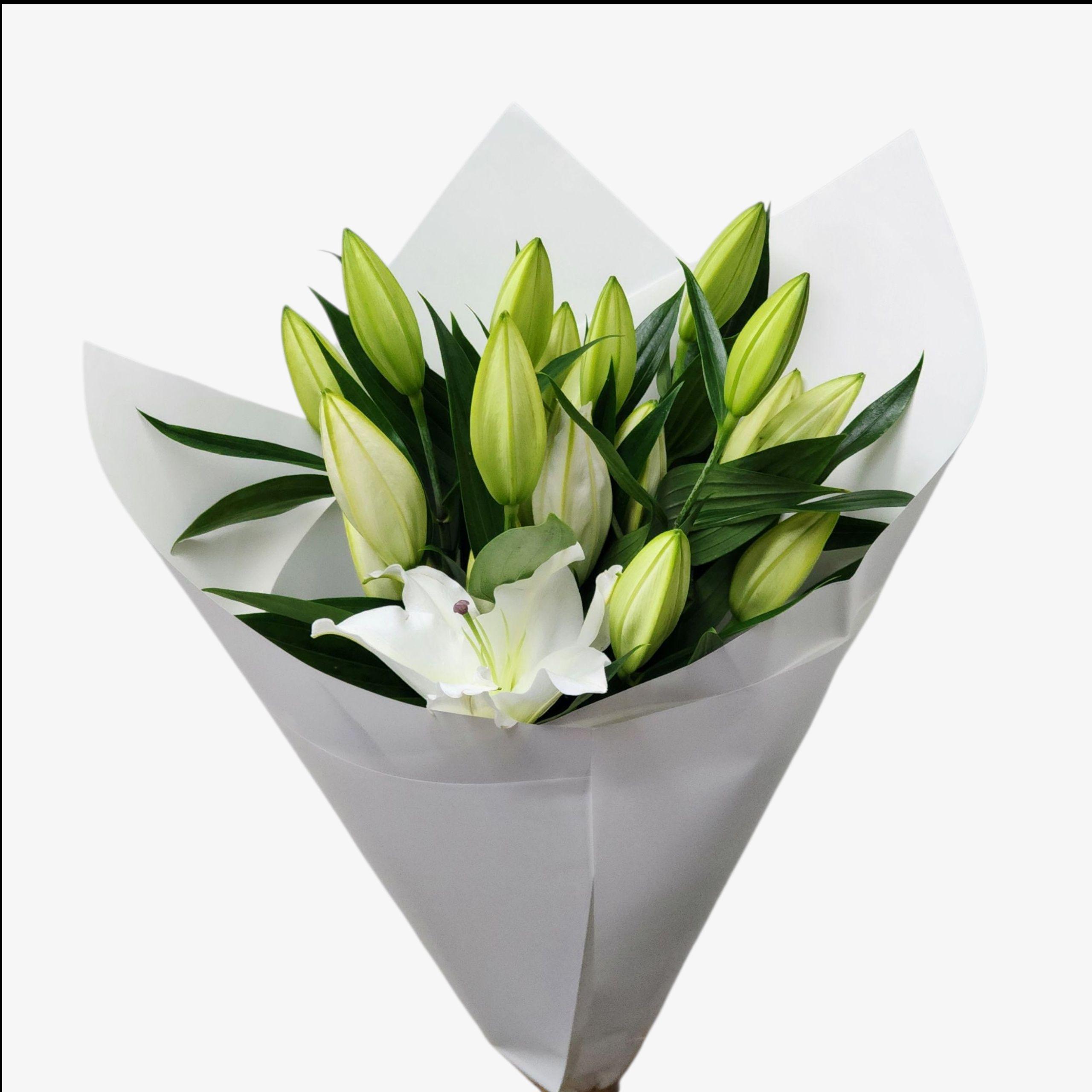 Bouquet de 5 Lys orientale