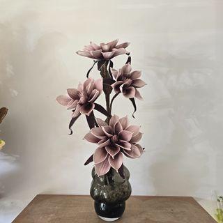 Vase de fleurs artificielles H 4