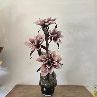 Vase de fleurs artificielles H 4