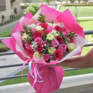 Roses Bouquet Mixte colore