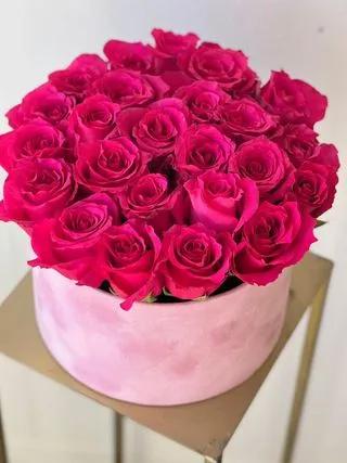 Box Roses Pink