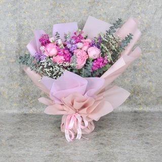 Bouquet Mixte Avec Vase