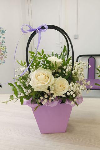 Bag Roses Blanche