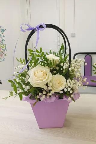 Bag Roses Blanche