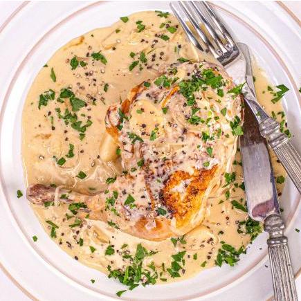 Fresh Cream Chicken Dish