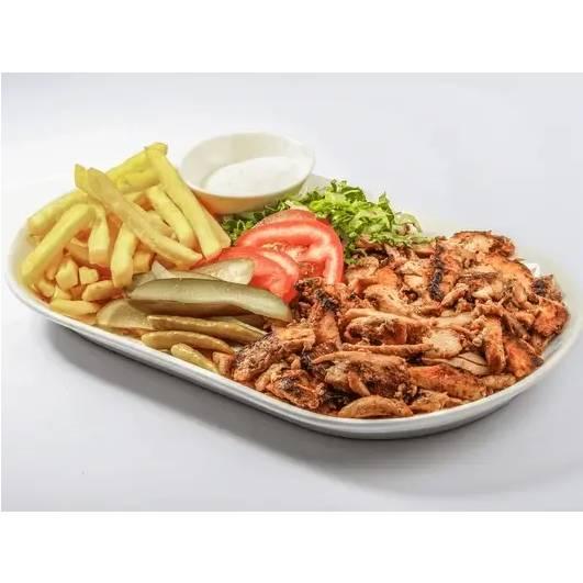 Arab chicken shawarma dish