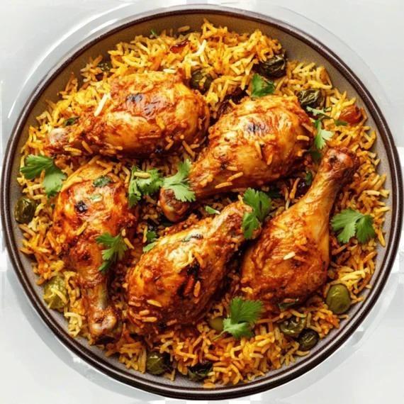 Chicken shawarma with rice