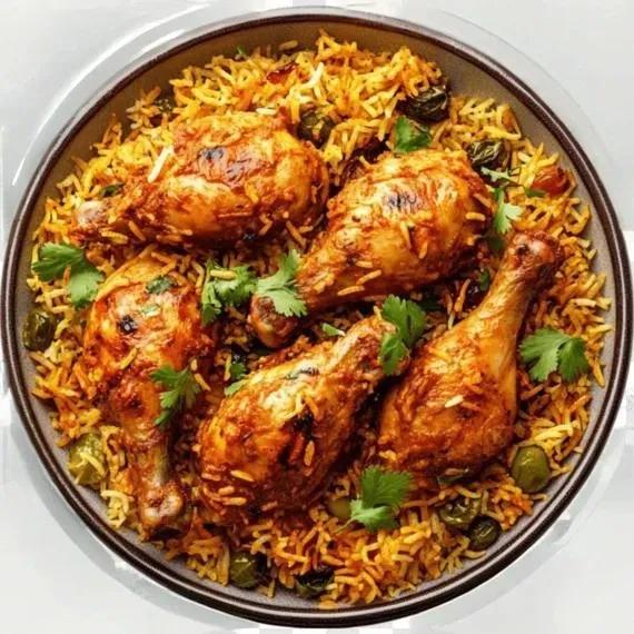 Chicken shawarma with rice