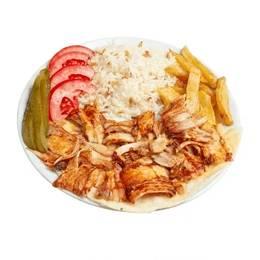 Chicken with beryani rice