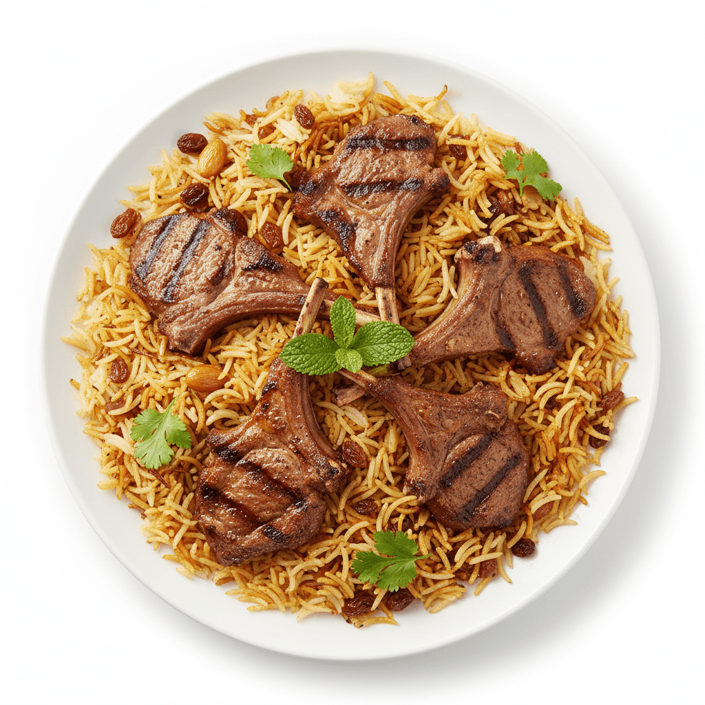 Meat with Beryani Rice