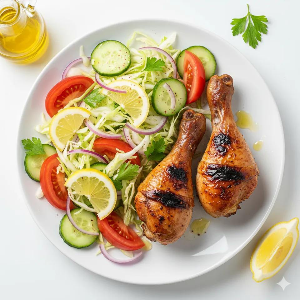 Grilled chicken leg