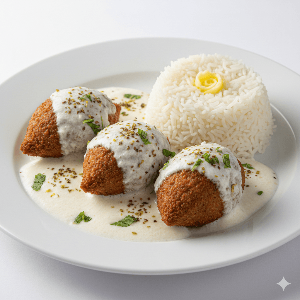Kebbeh in Sauce and Yogurt