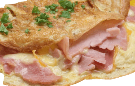 Pain Omelette Jambon Fromage