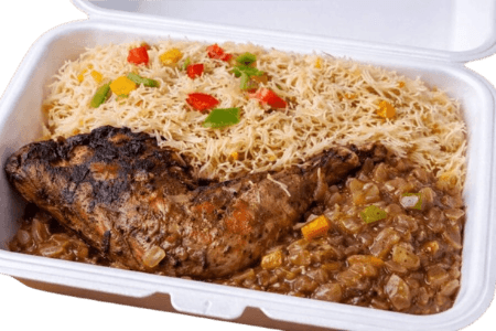 Poulet Braisé au Vermicelle