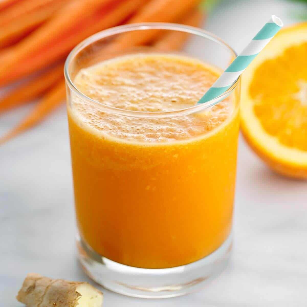 Smoothie Orange-Carottes-Curcuma