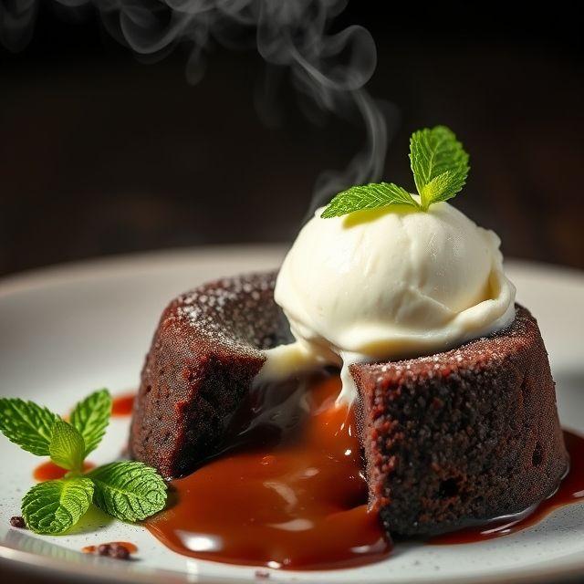 Fondant Xocco et sa Boule de Vanille