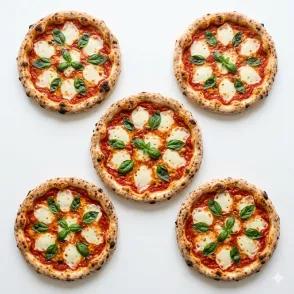 5 Pizzas Margharita