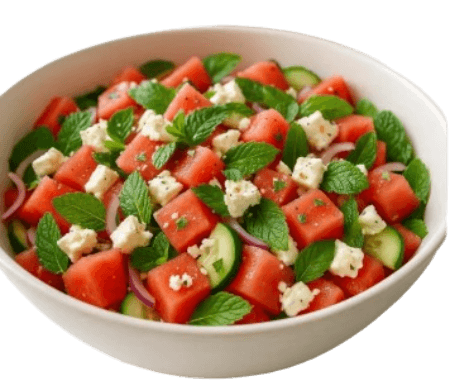 Salade Pastèque Feta Menthe