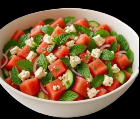 Salade Pastèque Feta Menthe