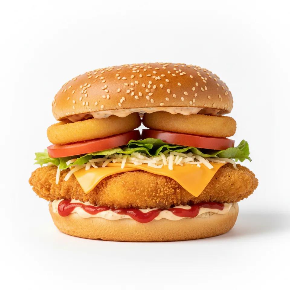 Crispy cheese burger