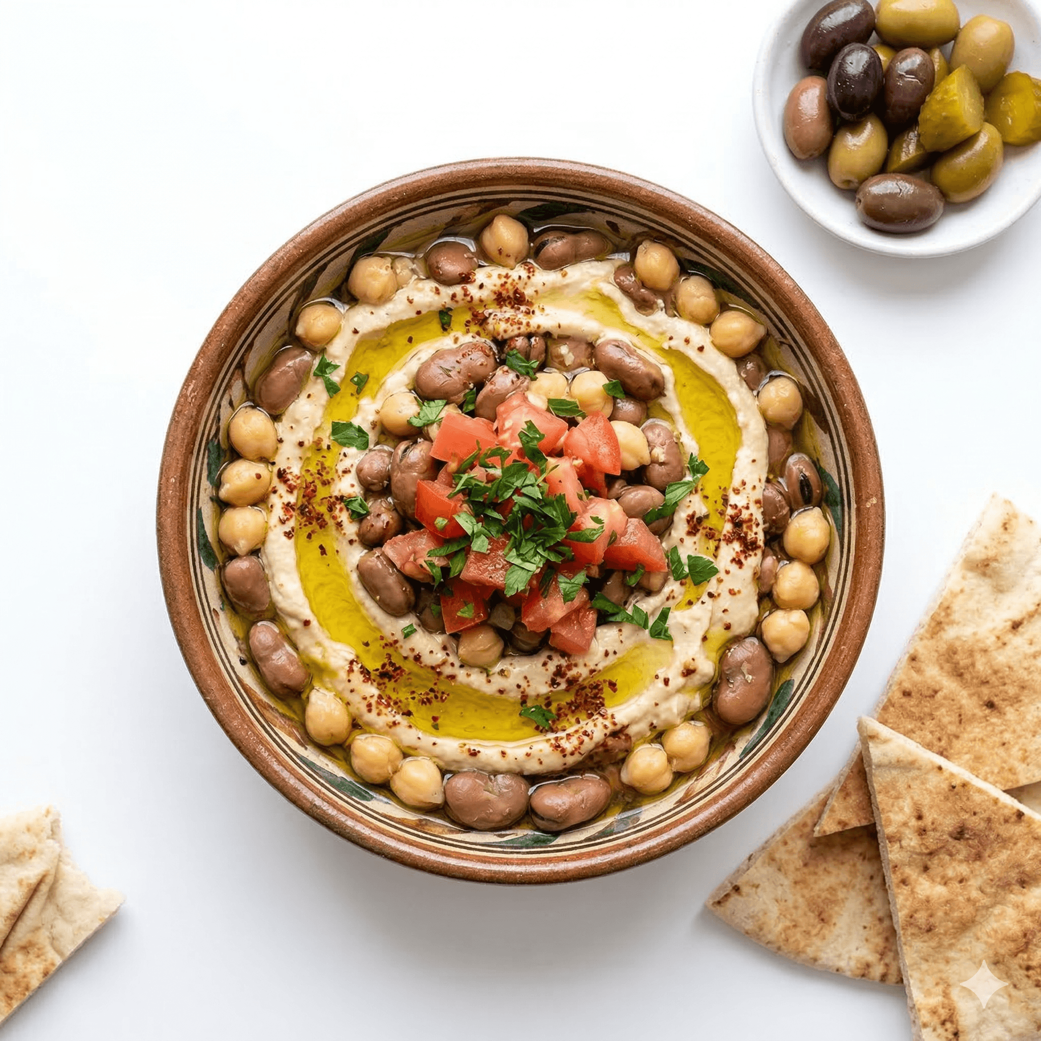 Foul Bi Hommos and Zit