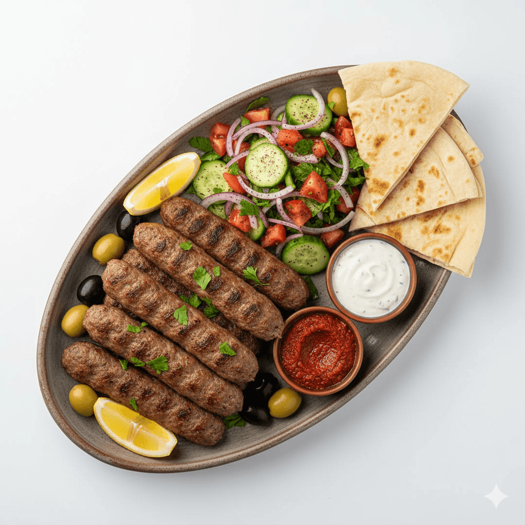 Fakhara Kefta Meat Cheddar Mushroom