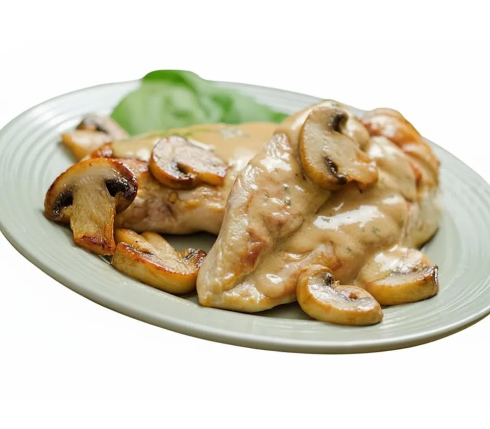 Chicken Slice with Mushroom Sauce
