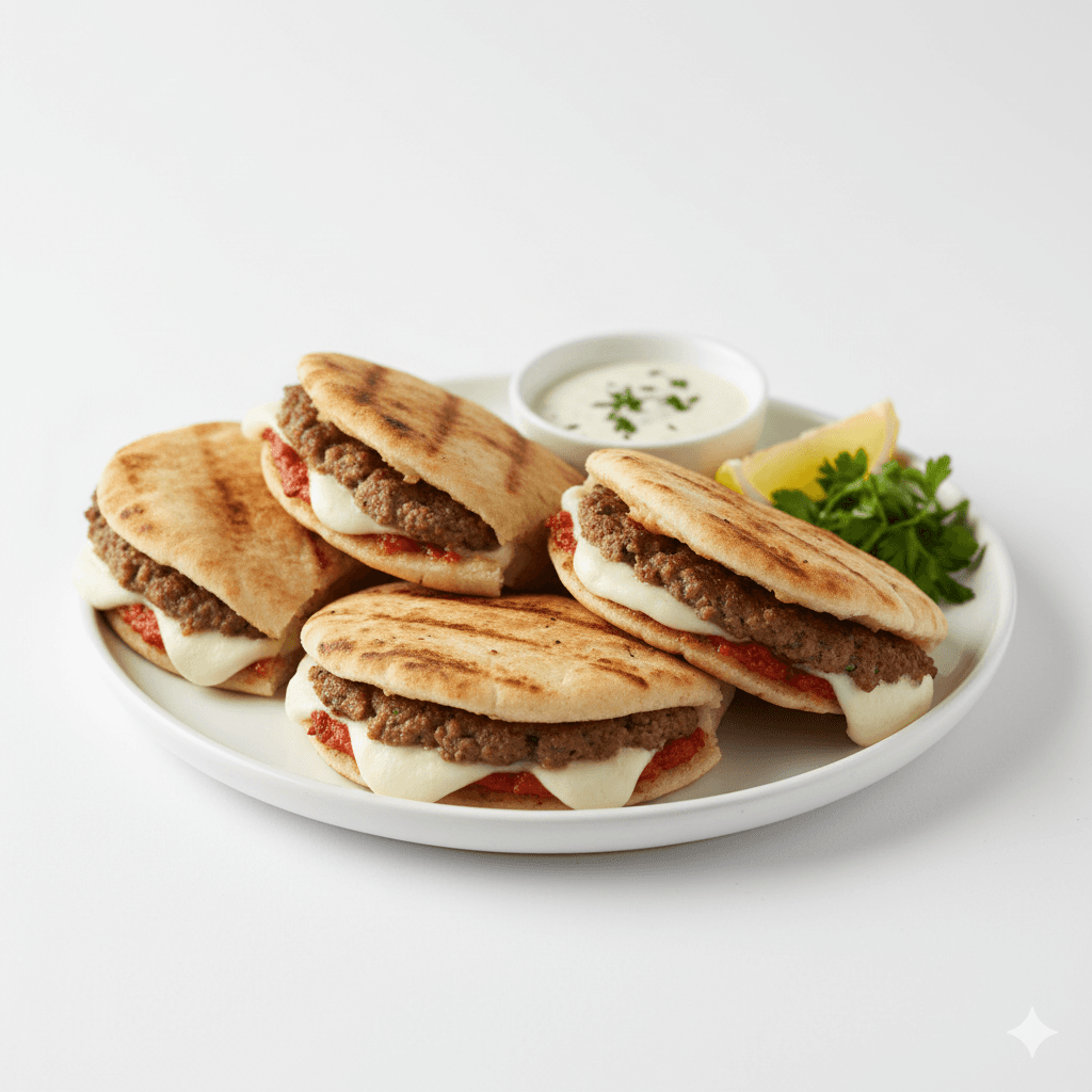 Arayess Lamb Meat Dish with Cheddar