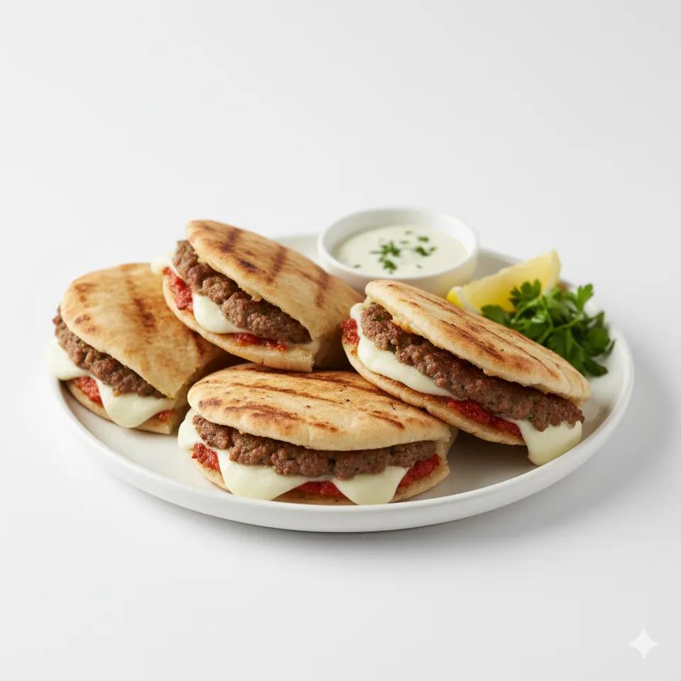 Arayess Lamb Meat Dish with Cheddar