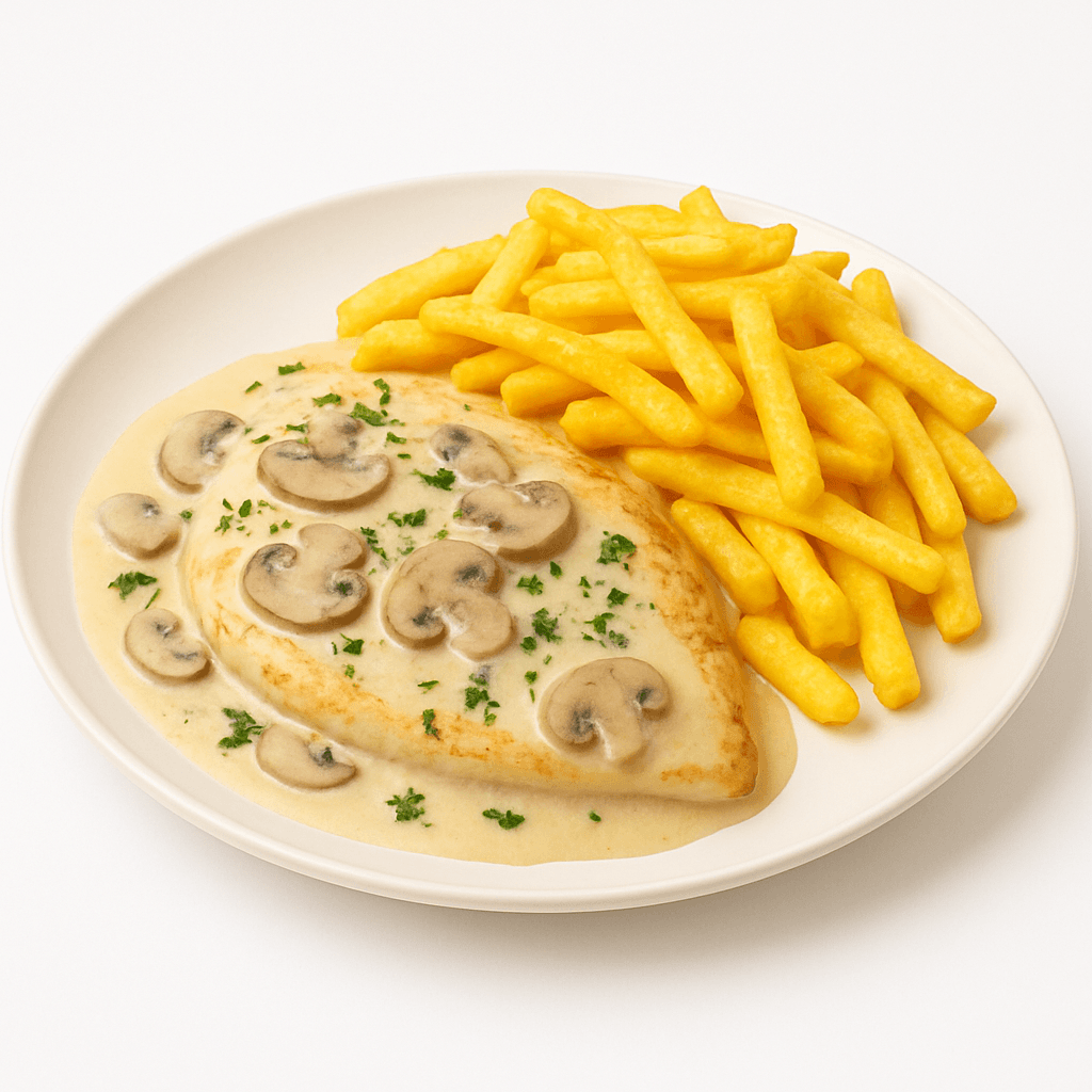 Escalope with Cream Sauce