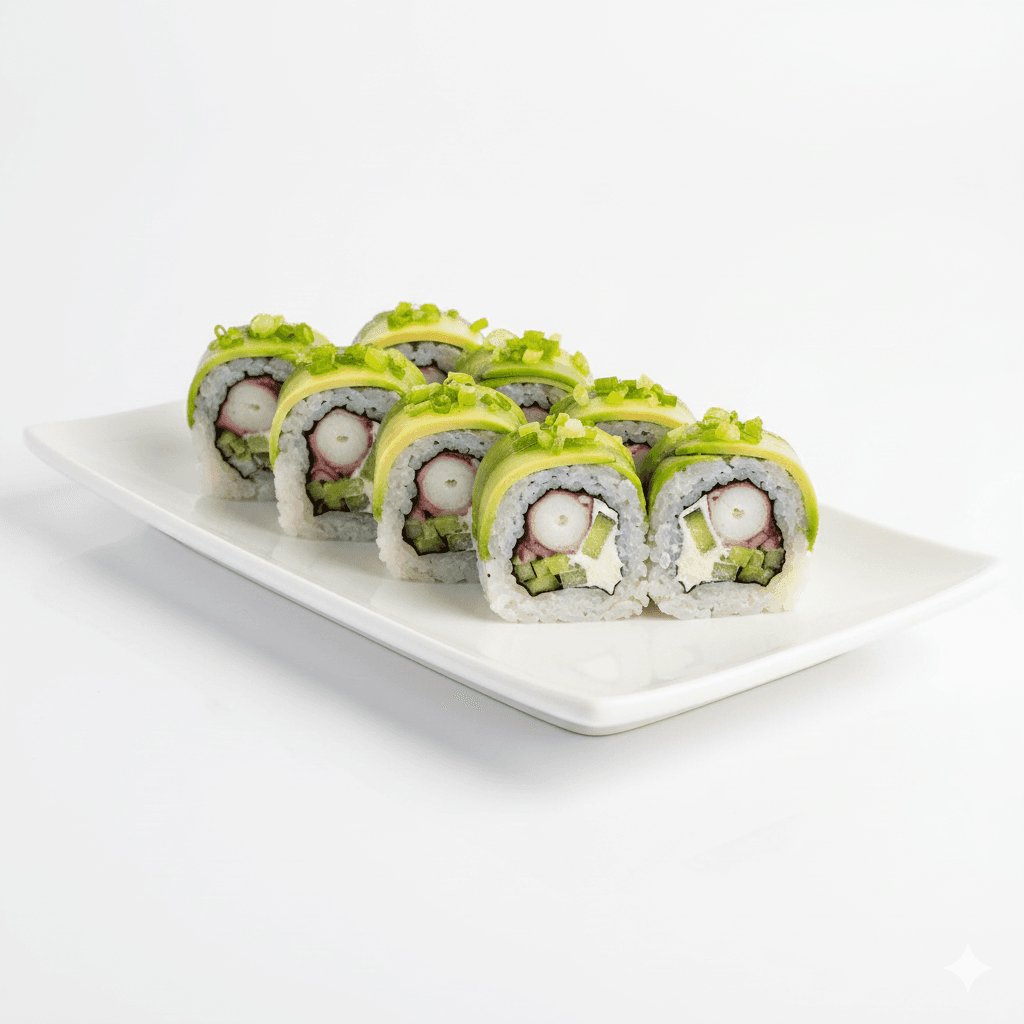 Octopus Maki (cooked)