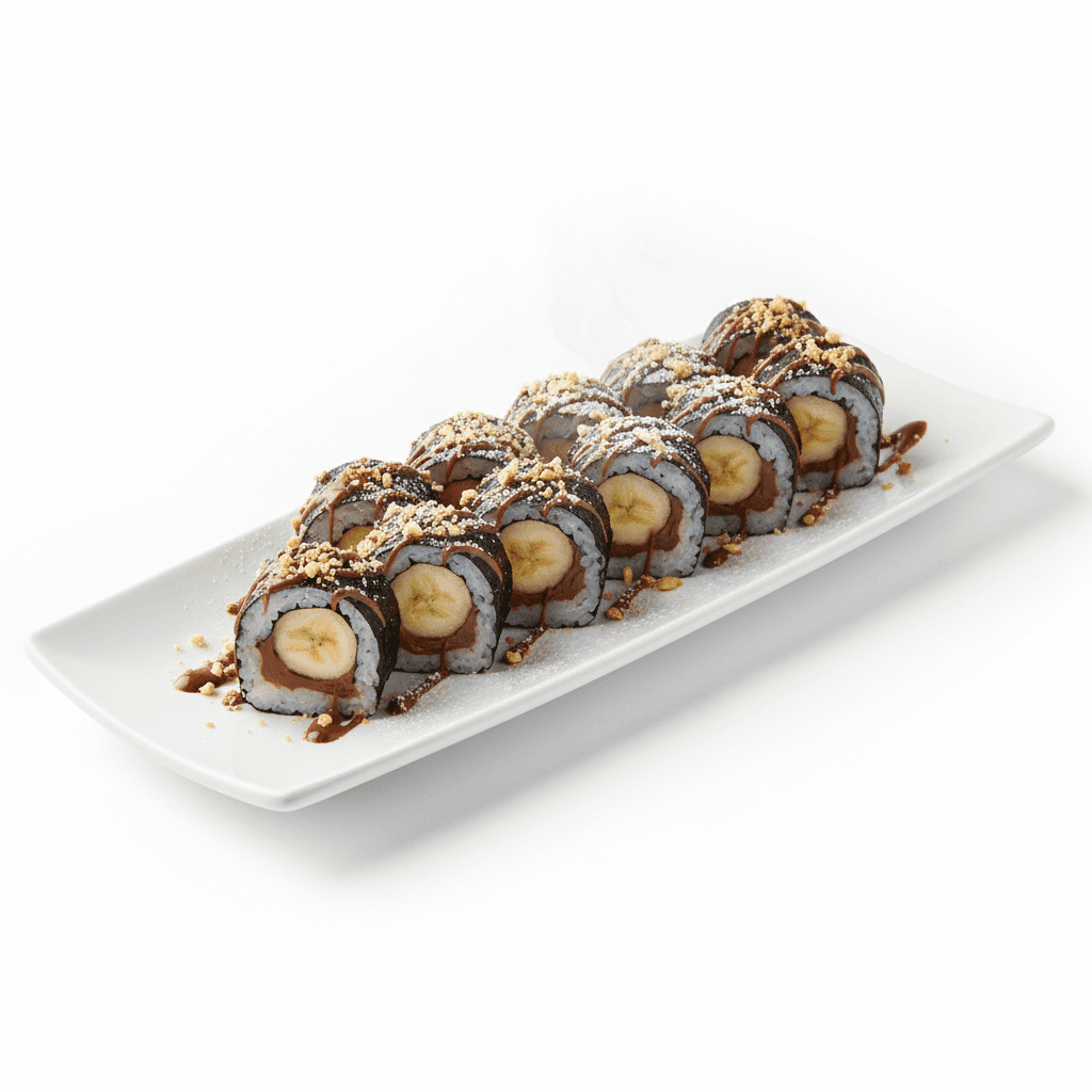 Nutella and banana maki