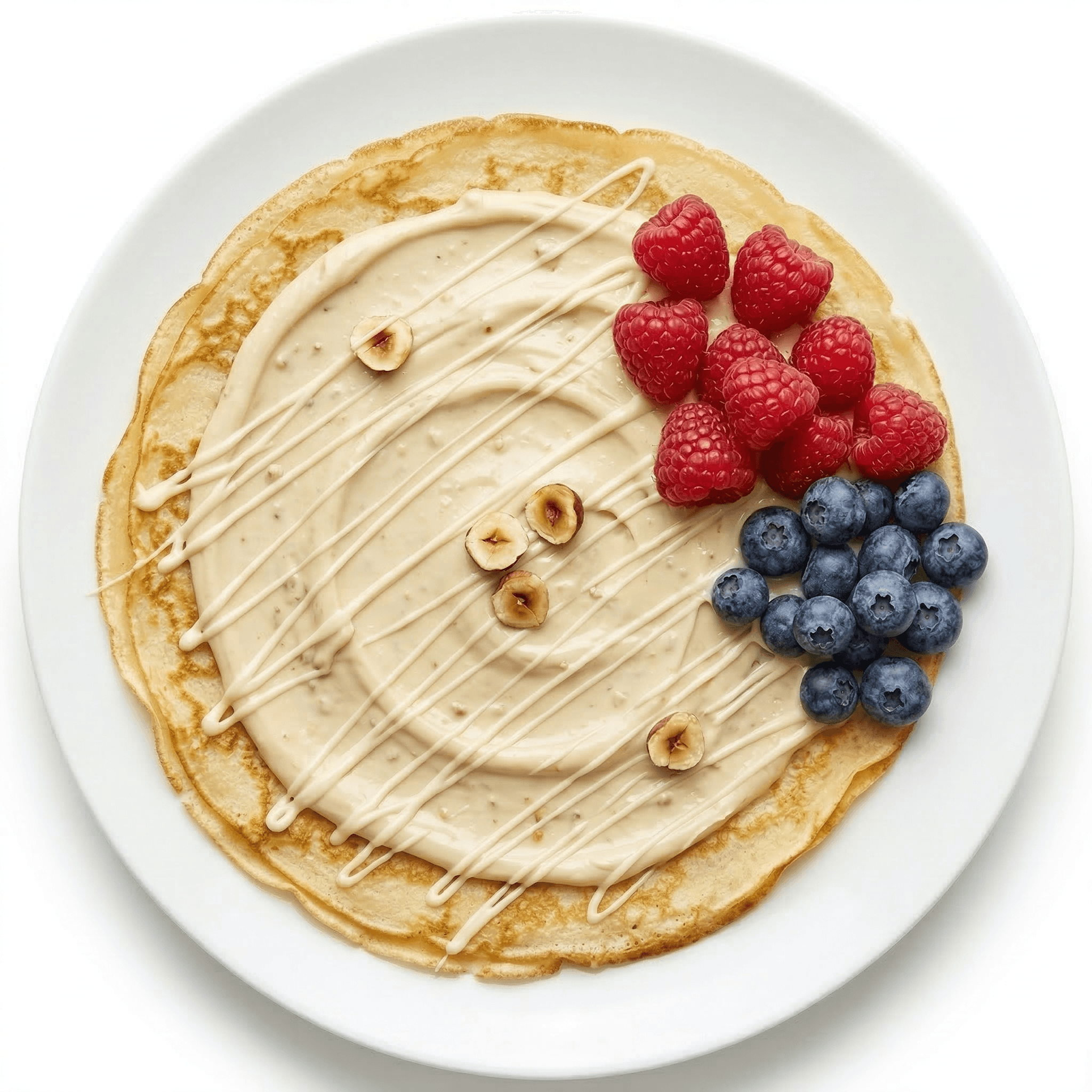 Crêpe el Mordjene Blanc et 2 Fruits