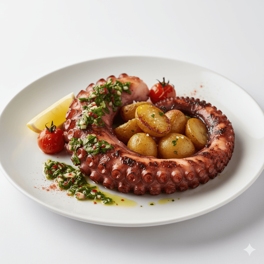 Plat Poulpe Grillé