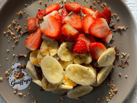Pancake fraisier banane