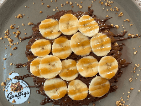 Pancake banane caramelo