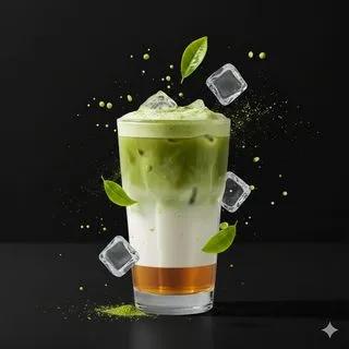Iced Vanilla Matcha Latte