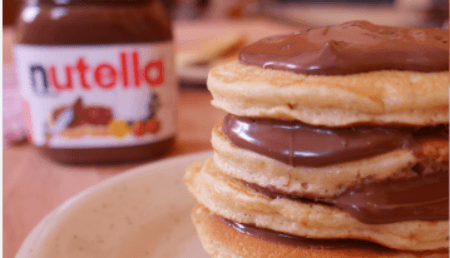 Box Pancake Nutella