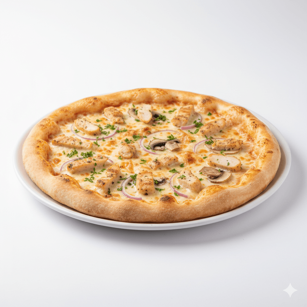 White Chicken Pizza