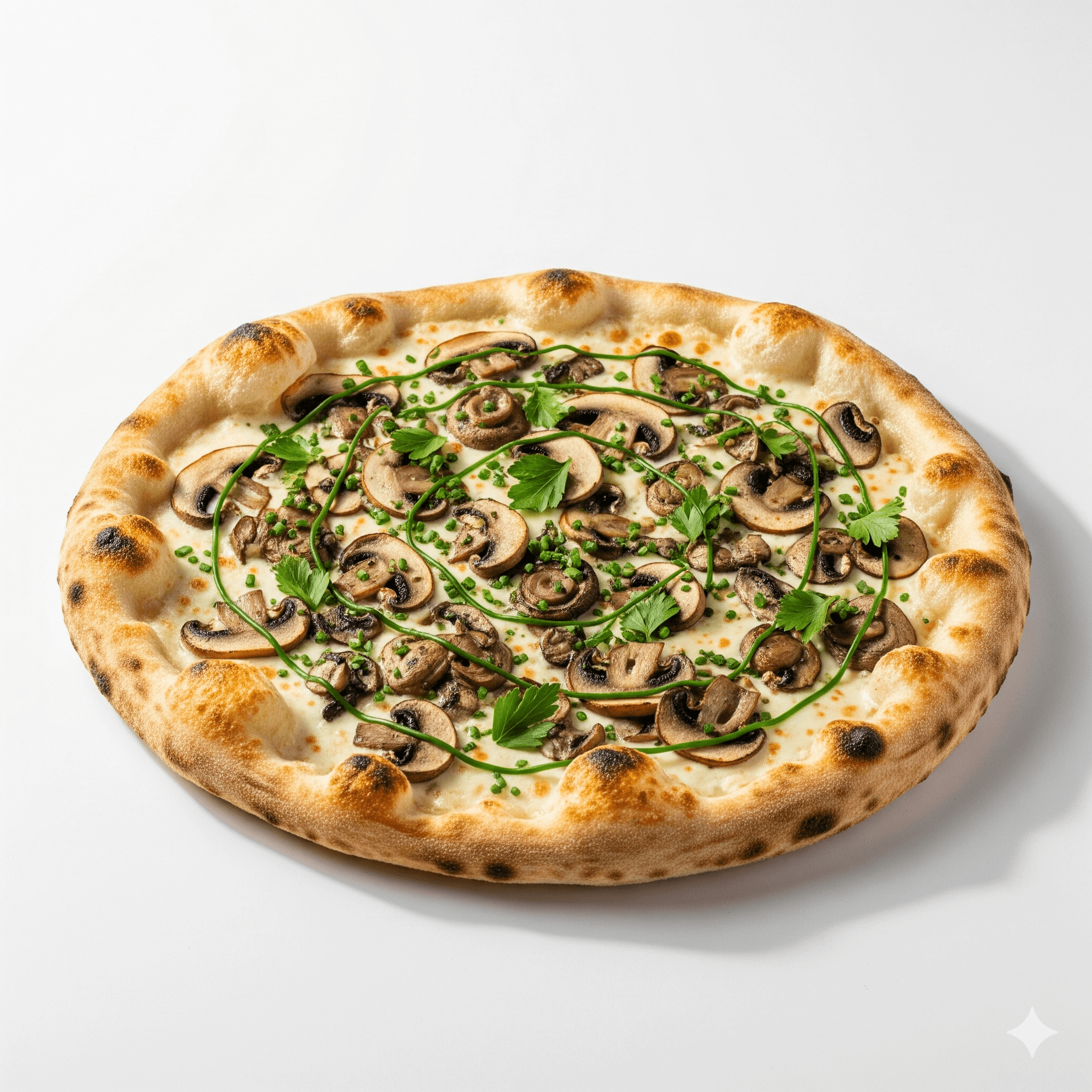 Mushroom Cream Pizza