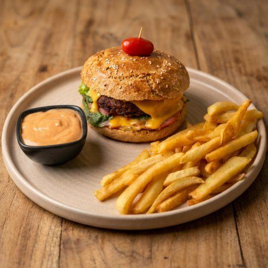 Burger de bœuf XL (blé complet)